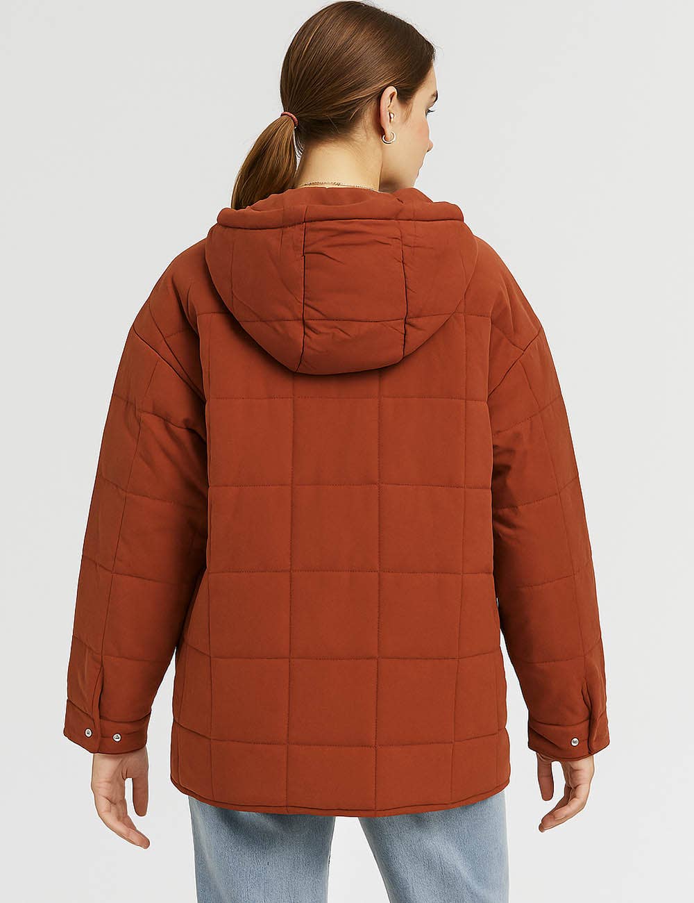 Sweetkama – wholesale Puffer jacket – Women’s – Ladies Button Pullover Hooded Padded Puff Jacket SKT47552