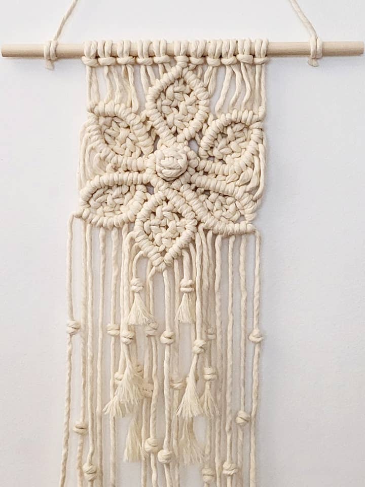 Decoración de Pared con Flores de Macramé – Única e Irrepetible. para venta al por mayor de Bea'slittlestore