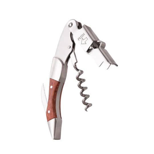 Vacu Vin Push Waiter's Corkscrew - Wood for wholesale by HAUS