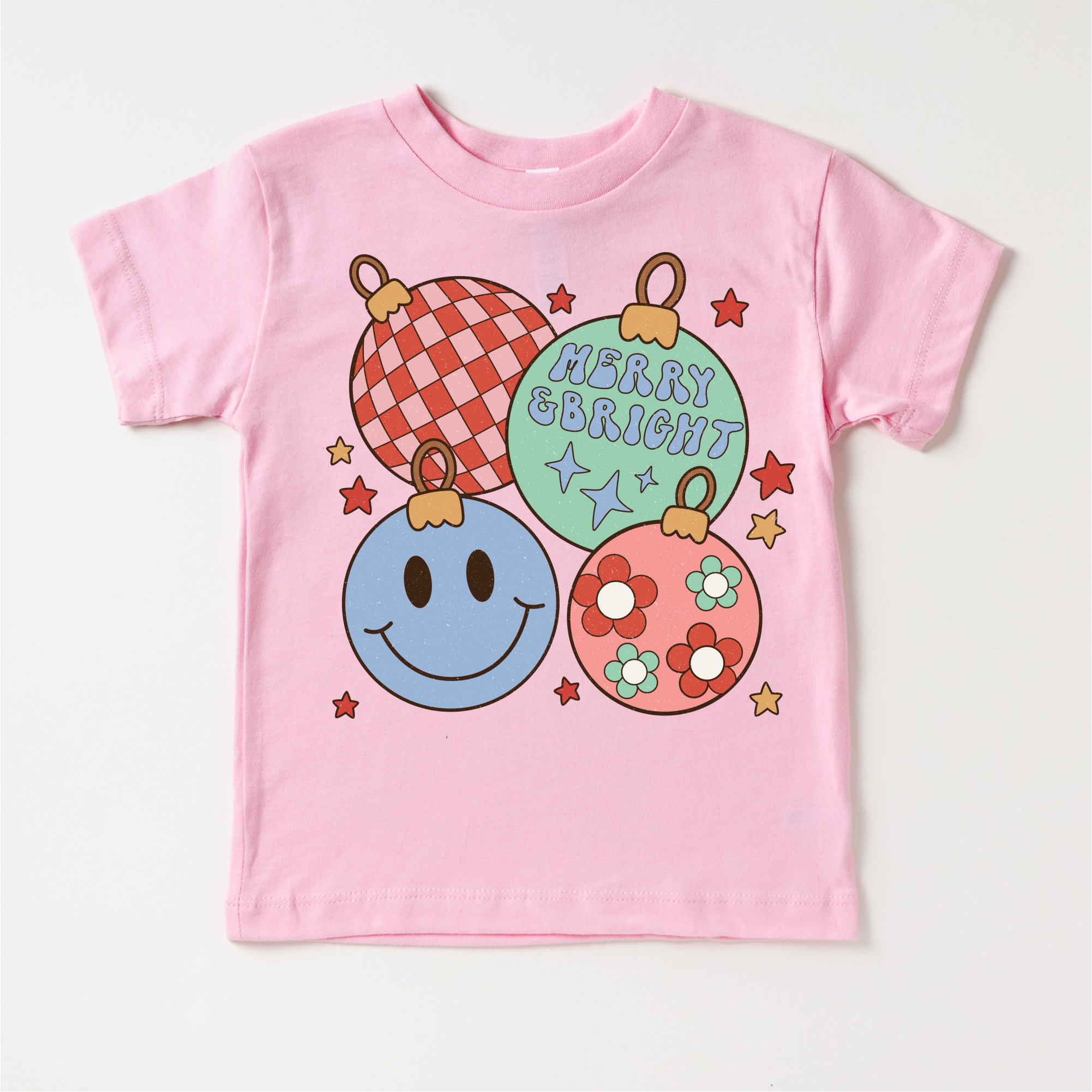 Madi Moosh - Vendita all'ingrosso Maglietta serigrafata - Bambini - Maglietta di Natale Allegra e Brillante - Maglia di Natale2