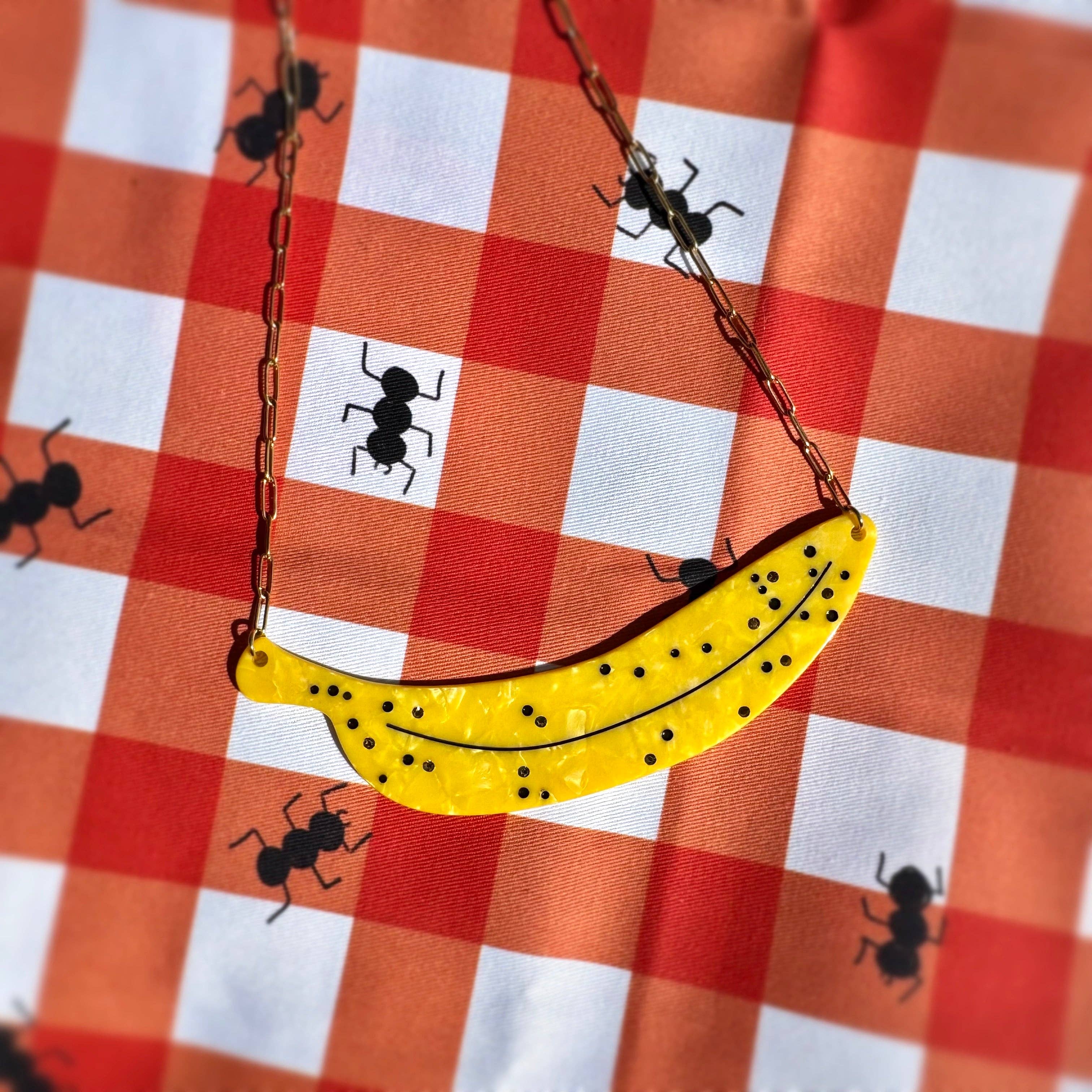 Peach Beast - Wholesale Pendant/Charm Necklace - Ripe Banana Statement Necklace1