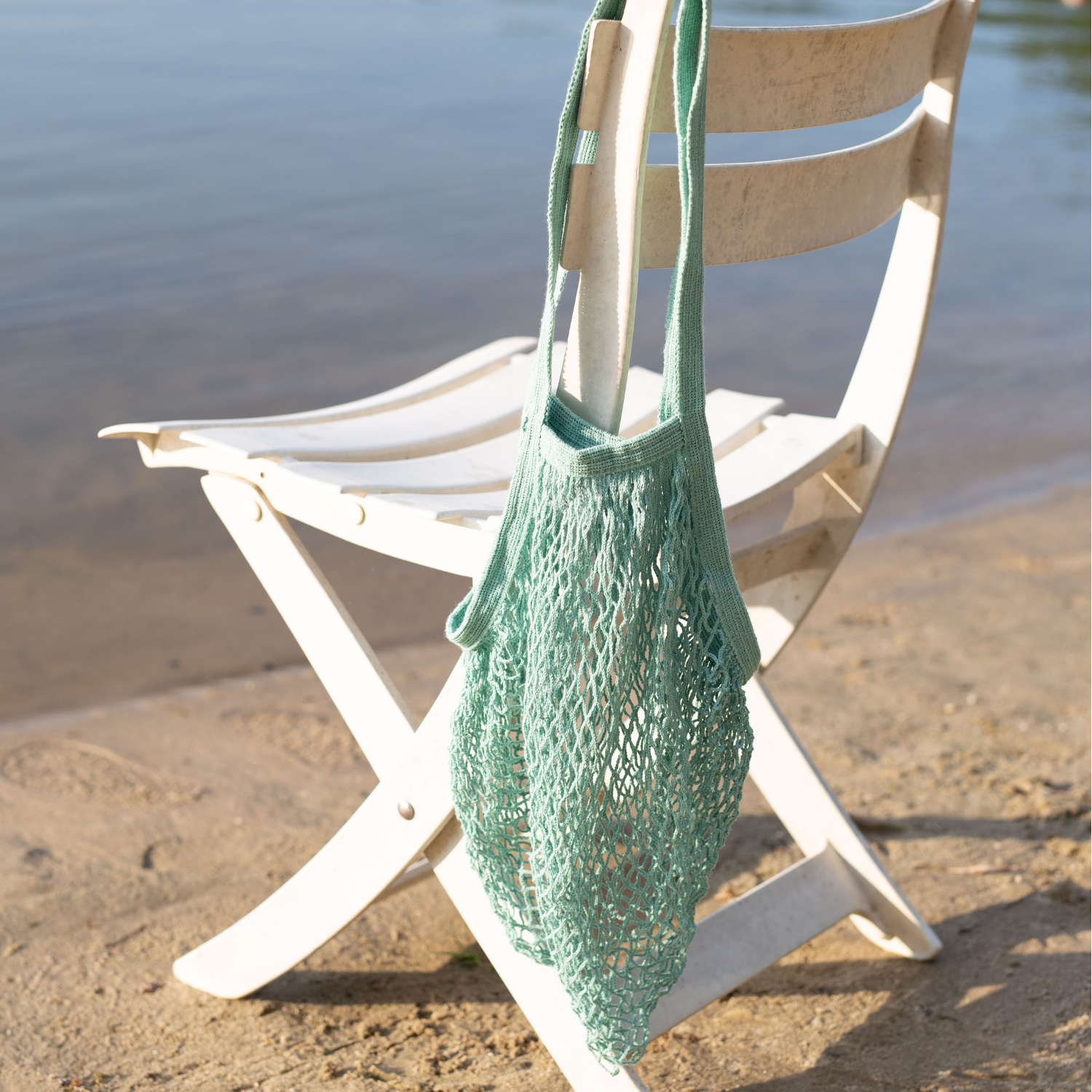 ECOBAGS – Großhandel Schultertasche – Unisex – ECOBAGS Netzbeutel aus recycelter Baumwolle mit langen Griffen – Vielfältige Sets8