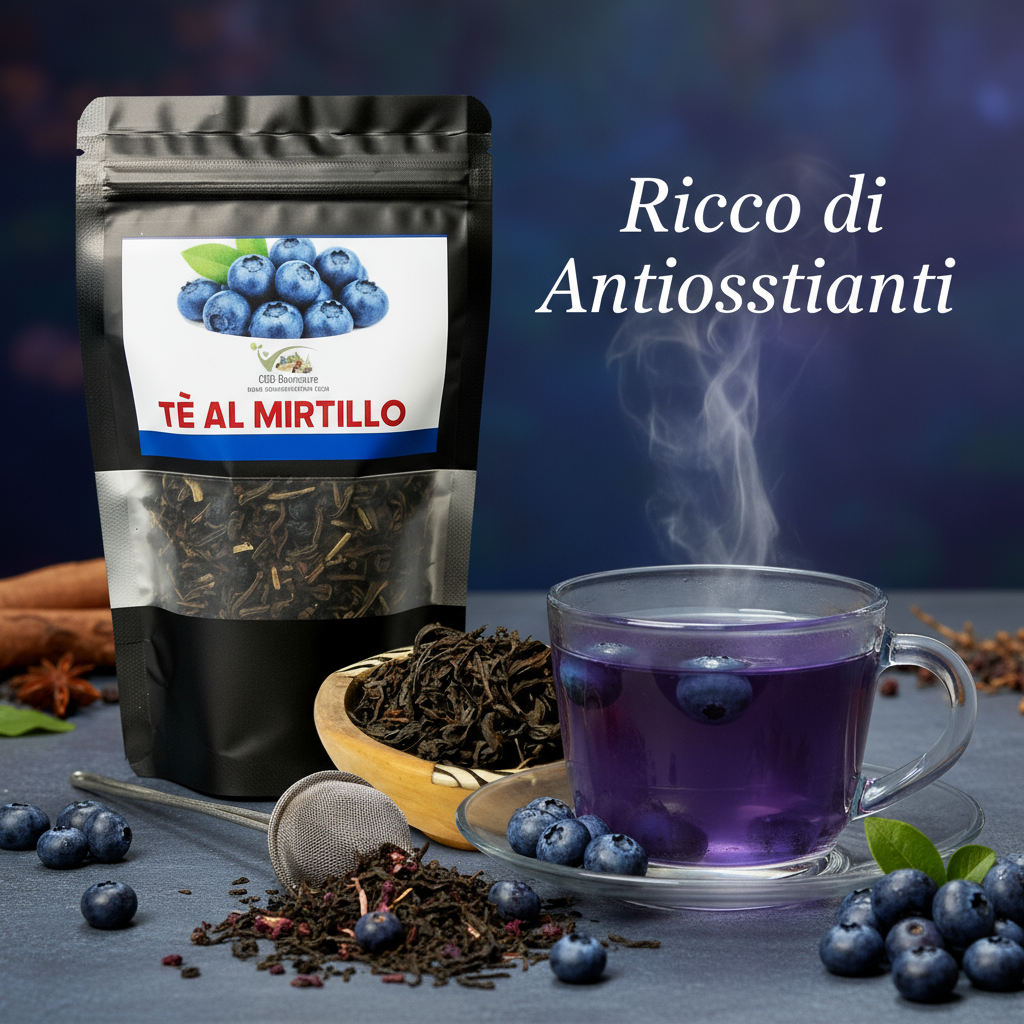 Cibobenessere - Wholesale Health/Detox Tea - 100% Natural Blueberry Tea - Protects Vision and Improves Memory1