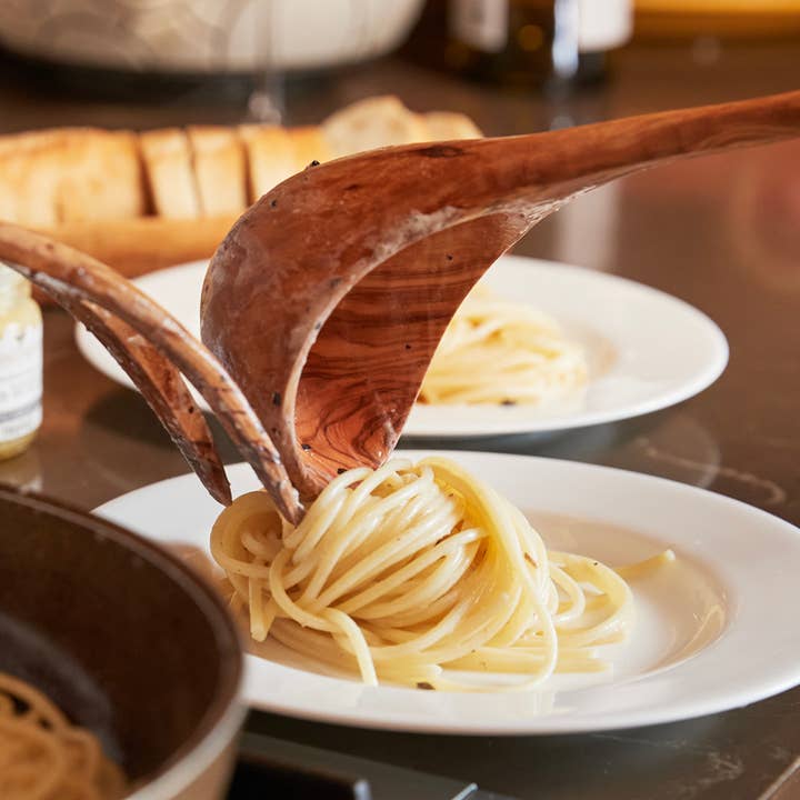 Verve Culture - Wholesale Ladle - Italian Olivewood Soup and Pasta Ladle2