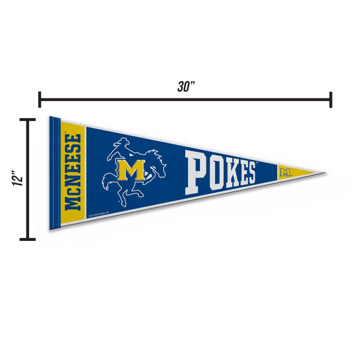 Rico Industries - Wholesale Flag - NCAA McNeese State Cowboys Rally Soft Felt 12X30 Pennant4