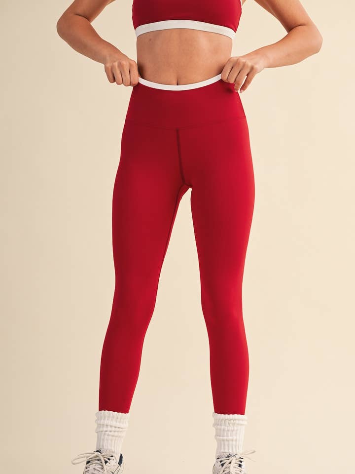 Contrast Binding Legging and other Purchase Wholesale elietian. Free Returns & Net 60 Terms on Faire trending on Faire.