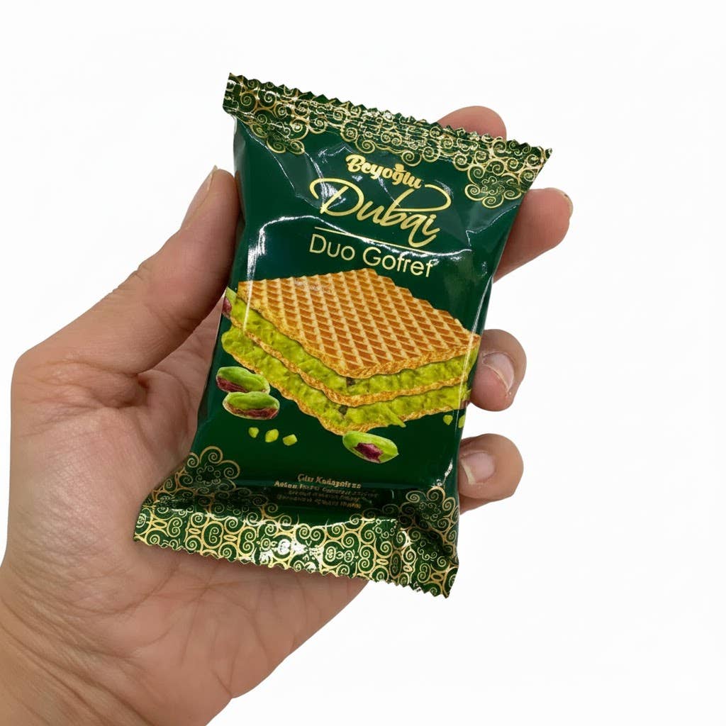 Aladdin - Wholesale Cookie - Beyoglu Dubai Duo Wafer Pistachio Kadayif Authentic Turkish 1