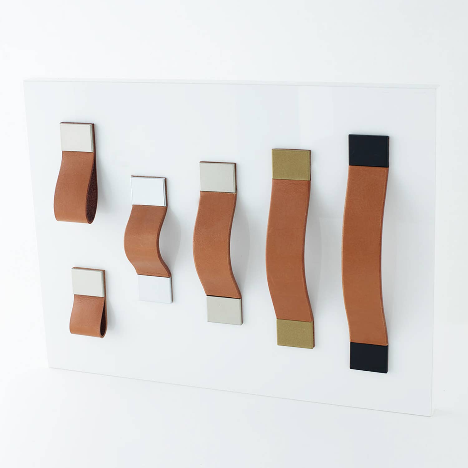 minimaro - luxury furniture handles - Wholesale Knob/Pull - MONACO-1-PURE - 28 colors - 4 sizes - 6 mounting plates3