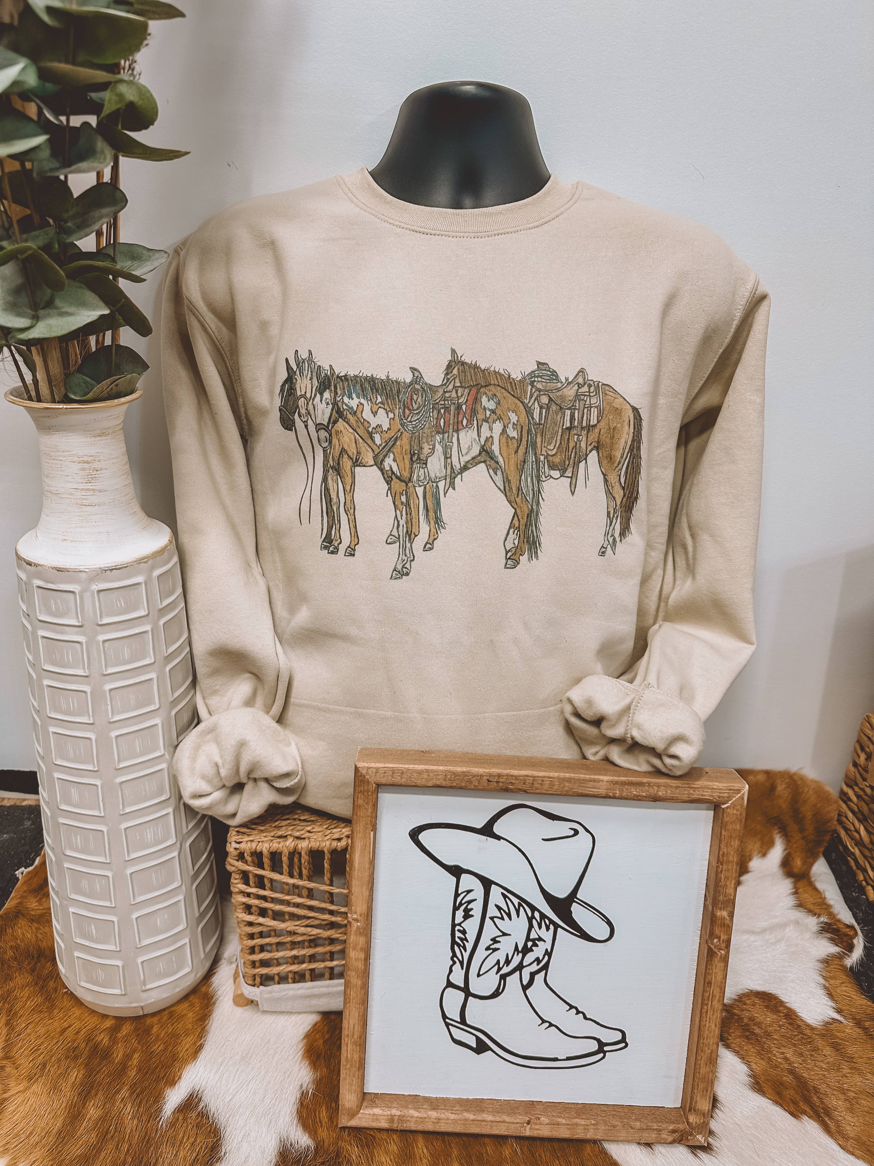 The Walking A - Wholesale Grafisch sweatshirt - Dames - EENZAME RUITERS