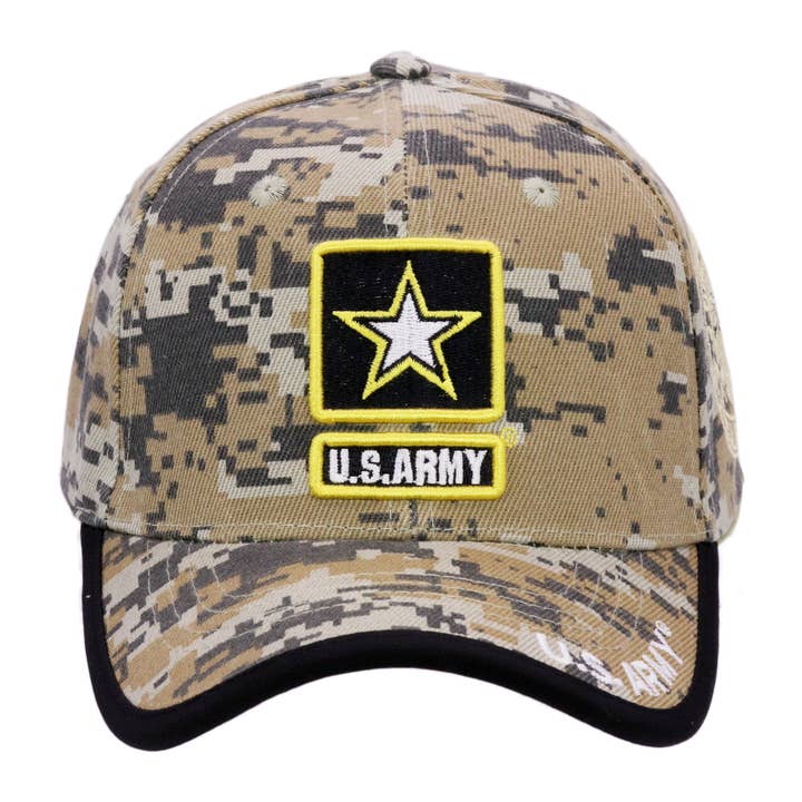 Cap Zone – wholesale Baseballkeps - Unisex – U.S. ARMY Star Logo Licensierad Basebollkeps