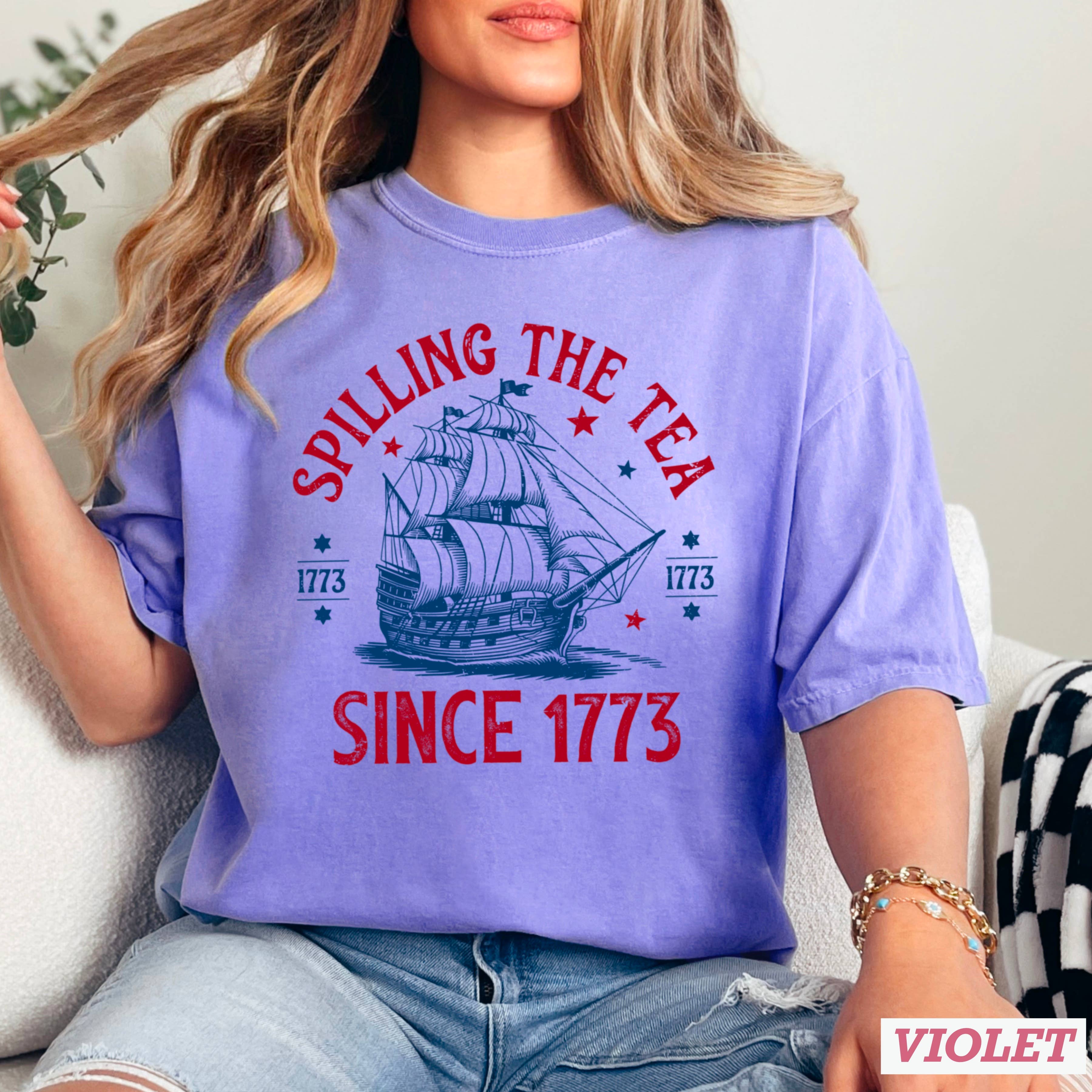 Shoppe SHC – wholesale T-shirt (graphic) – women's – July 4th Graphic Shirt | Patriotic Apparel | Comfort Colors12