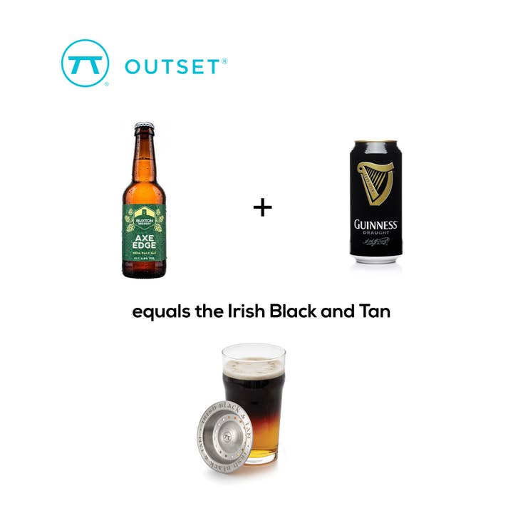 Fox Run Brands - Wholesale Bar Tool - Outset Irish Black and Tan Beer Layering Tool, 3.75"