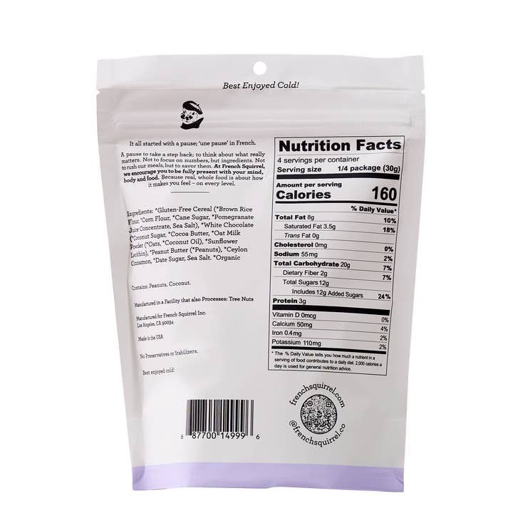 French Squirrel - Wholesale Breakfast cereal - French Toast Bisous: White Chocolate PB Clusters (12 bags)3