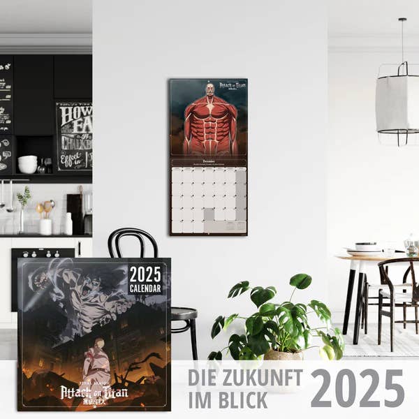 Close Up GmbH - Wholesale Calendar - Attack on Titan Calendar 20252