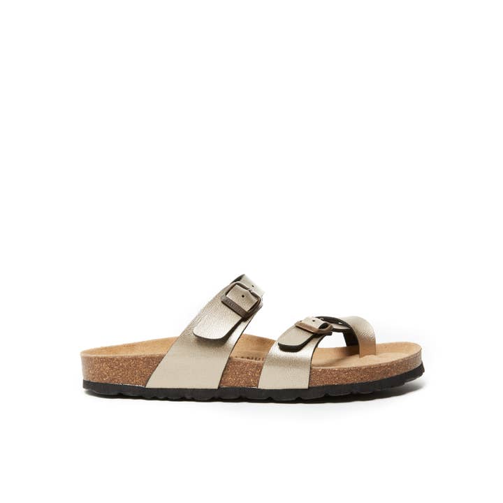Mandél - Wholesale Flip Flops - Women's - DARIA gold thong sandal - Art.MD4040