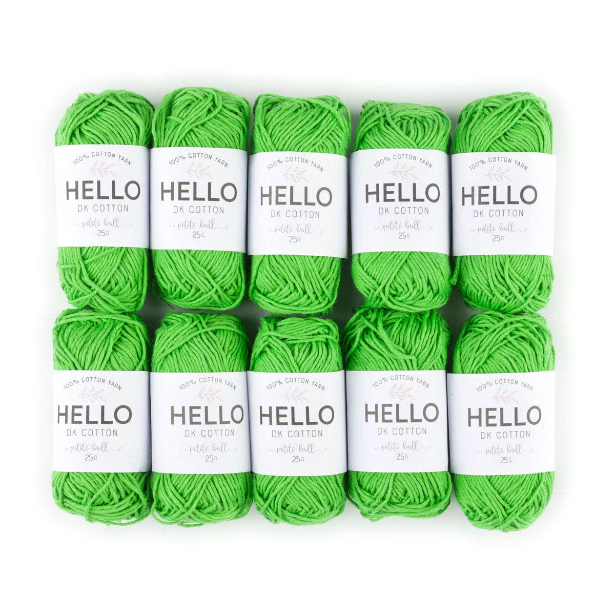 Creative World of Crafts – wholesale Garn – HEJ 100% bomull 25g Amigurumi garn förpackning med 10 bollar32