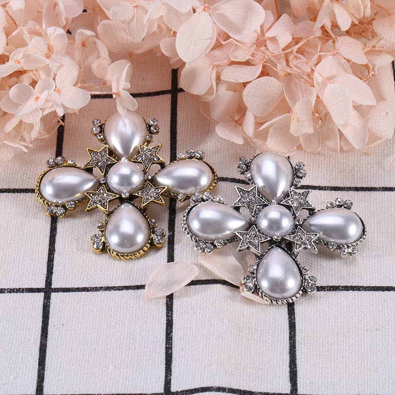 Tourtiwi – Engroshandel Broche – Vintage barok perler og rhinsten broche korsage22