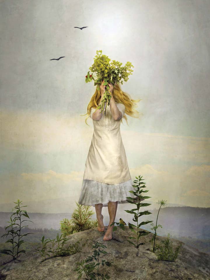 The Herbalist - Artist : Elisabeth Ladwig- FEL 279 for wholesale by Masala Cards