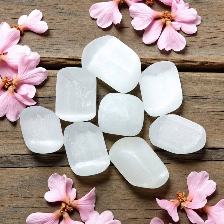 Earths Elements Wholesale - Wholesale Spiritual Stone/Crystal - Tumbled Crystal - Selenite, 2lbs