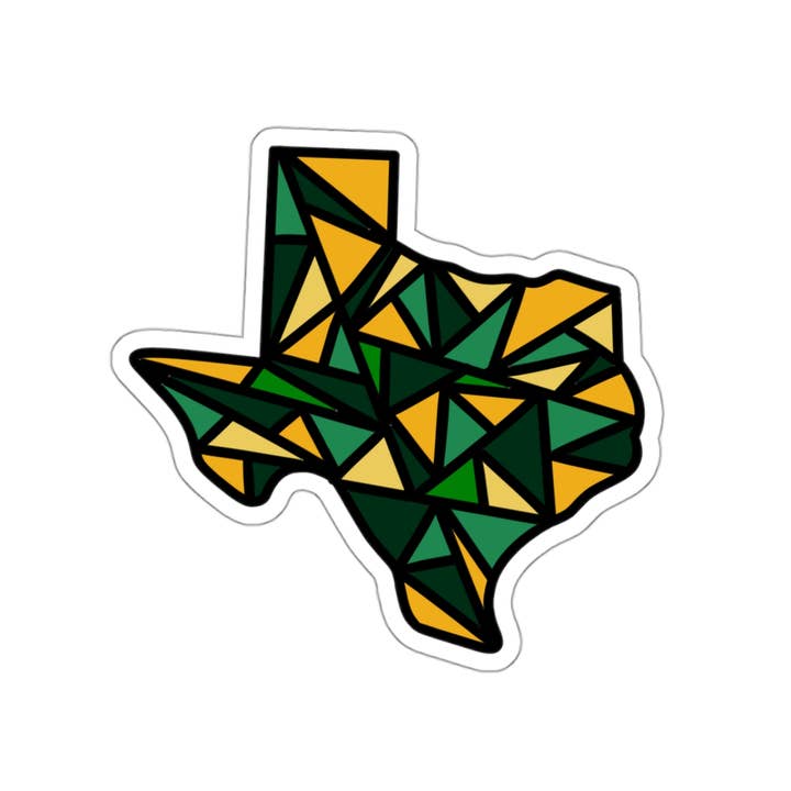 Geometric Waco Texas Sticker for wholesale by LivLearnLove