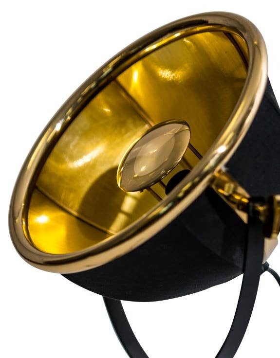 McGowan & Rutherford Ltd – wholesale Accent/desk lamp – Black and Brass Large Tripod Table Lamp1