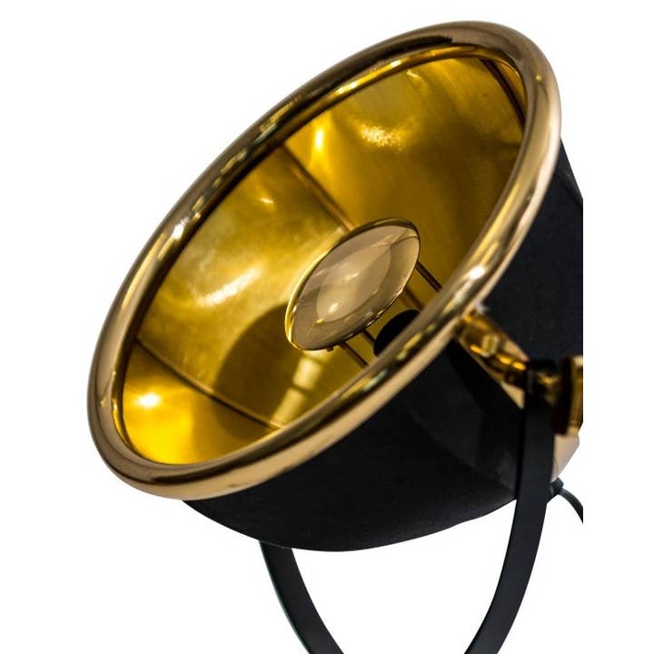 McGowan & Rutherford Ltd – wholesale Accent/desk lamp – Black and Brass Large Tripod Table Lamp1