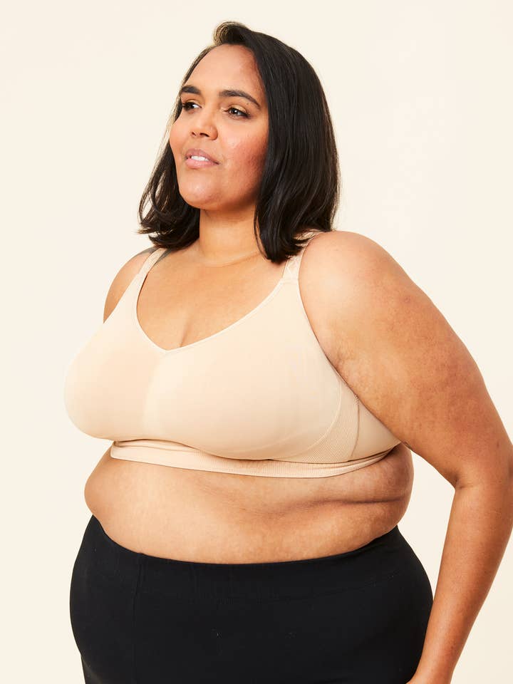 Sugar Candy Basic Seamless Wire Free Bralette - Beige for wholesale on Faire23