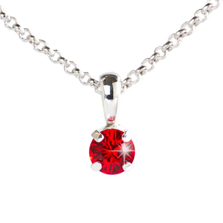 PENDENTIF PIERRE COULEUR 6MM PLAQUÉ ARGENT pour la vente par Destellos Mediterranean Jewels