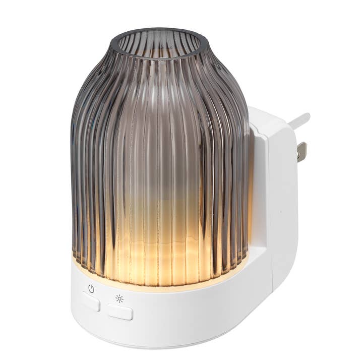 SERENE HOUSE - Wholesale Electronic Diffuser - Fountain Grey Glass Essential Oil Wall-Plug