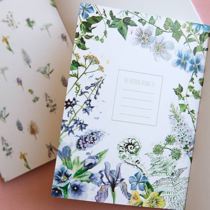 Kate Moby - Wholesale Notebook - Inky Wildflower Eco Notebooks6