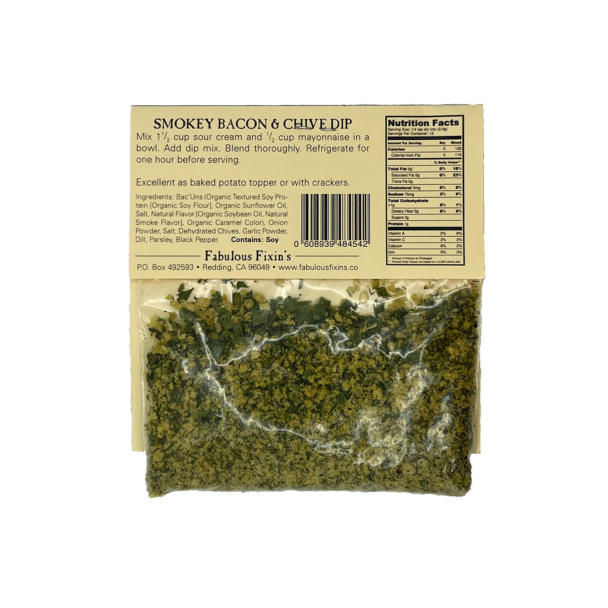 Fabulous Fixins - Wholesale Dip - Smokey Bacon and Chive Dip1