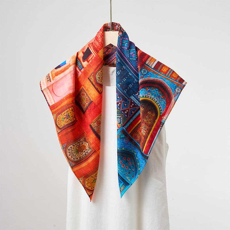 Marayn - Vendita all'ingrosso Sciarpa - Donna - Sciarpa in Misto Seta Leggera Primavera Estate Versatile8