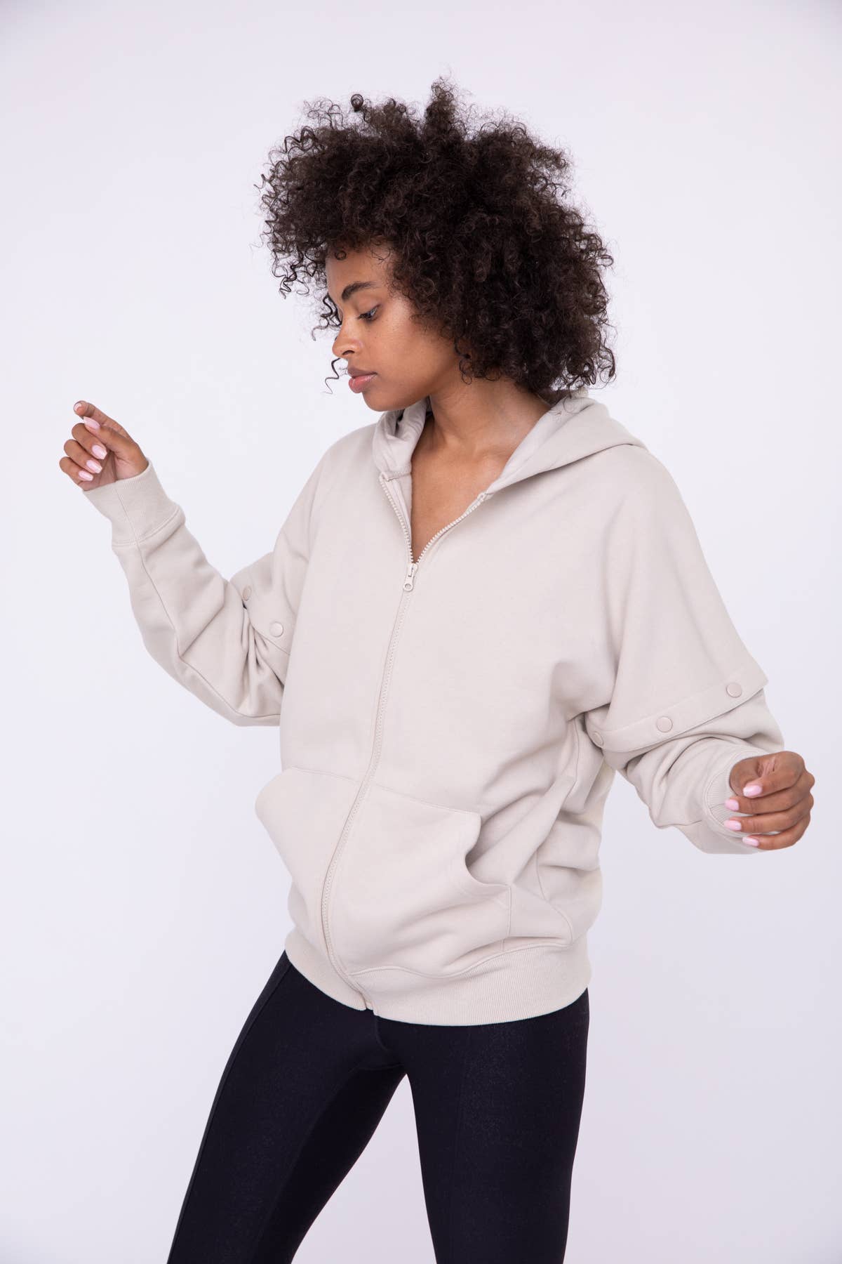 Mono B - Wholesale Jacket - Women's - 2-in-1 Zip-Up Hoodie Jacket4