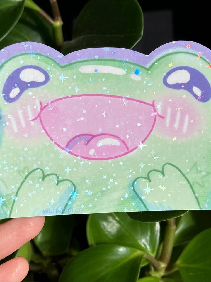 Frog Peeker Car Decal | Cute Weatherproof Car Sticker for wholesale by Uni & Umi