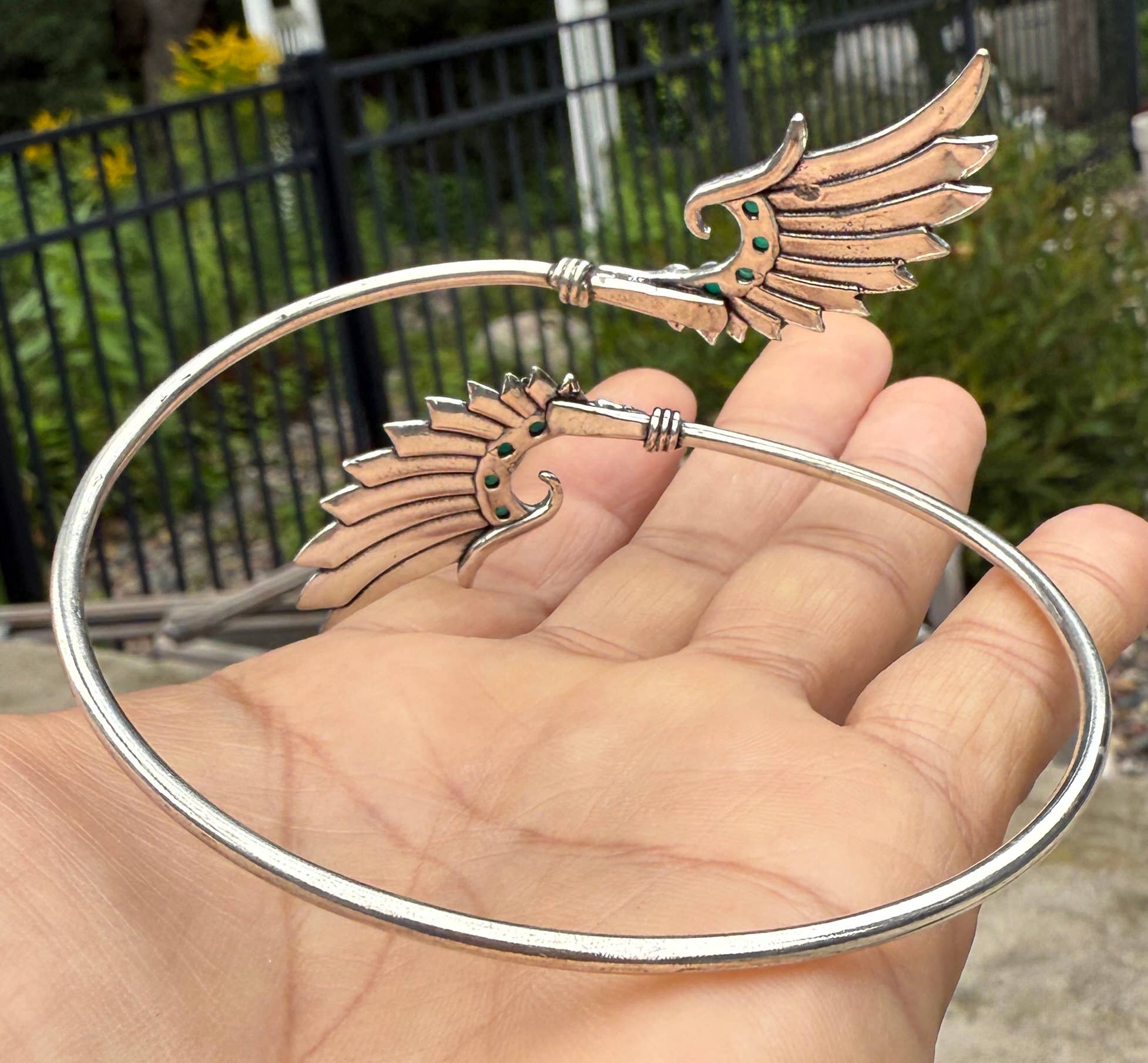 Lungta Imports - Wholesale Cuff Bracelet - Arm Cuff Bracelet Armlet Armband With Stones Angel Wings6