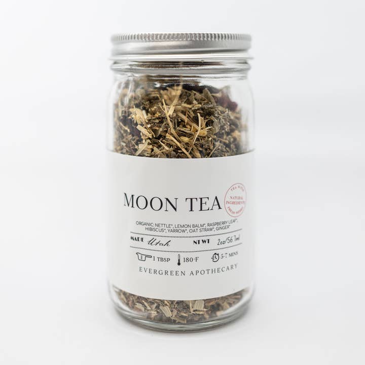 Moon Tea, Women's Menstrual Support, Loose Leaf Tea for wholesale by Evergreen Apothecary