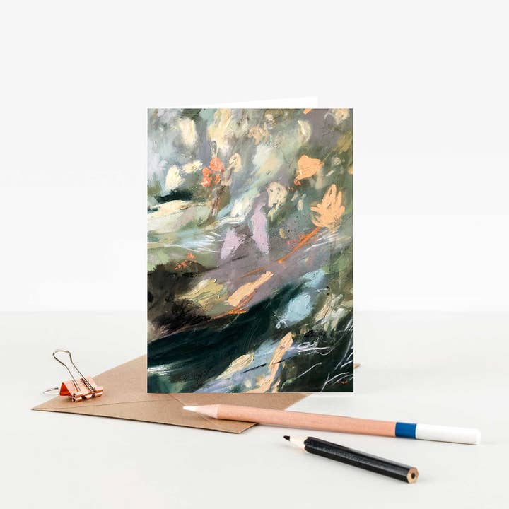 Tarjeta de felicitación abstracta A6 «Last Days of Summer» para venta al por mayor de Sky Siouki