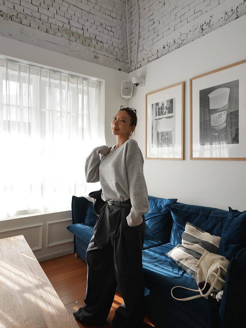 Little Light - Wholesale Knit Sweater - Women's - Soft Cashmere Blend Washable Knit Sweater Made in Korea7