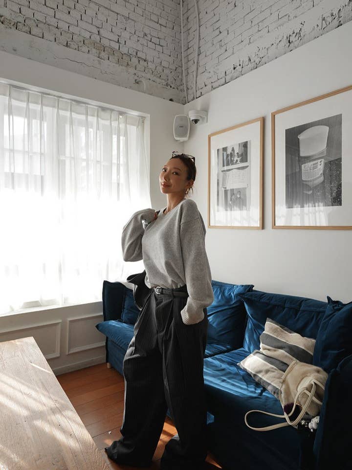 Little Light - Wholesale Knit Sweater - Women's - Soft Cashmere Blend Washable Knit Sweater Made in Korea7