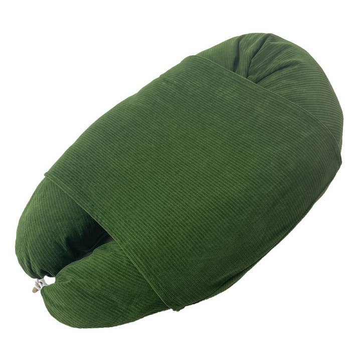 Baby positioning cover for nursing pillow cord moss green for wholesale by HOBEA-Germany GmbH