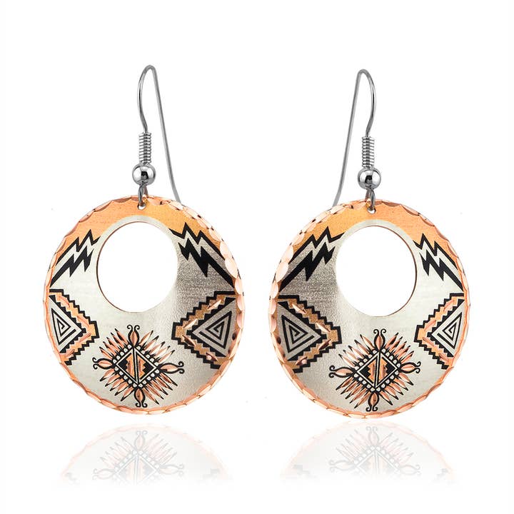 DV 16 Southwest Native Handcrafted Earrings for wholesale by COPPER ARTS INC.