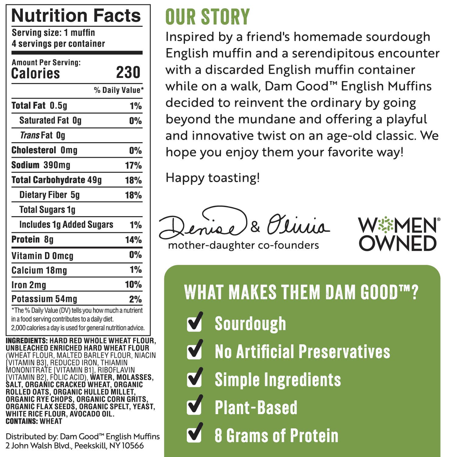 Dam Good® English Muffins - Wholesale Bread/Tortilla - 'Multigrain' Sourdough English Muffins6