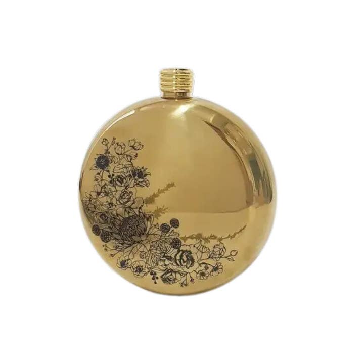 CLINQ - Wholesale Flask - Floral Hip Flask