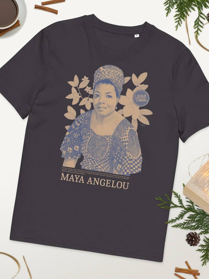 Maya Angelou color I The unisex t-shirt in organic cotton for wholesale by UNITED SOULS