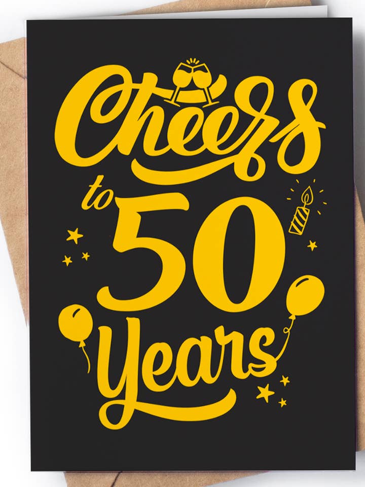 Tarjeta de felicitación de 50 cumpleaños, tarjeta de felicitación Milestone Bday GC94 para venta al por mayor de Greeting Cards for Everyone - Birthday Gifts