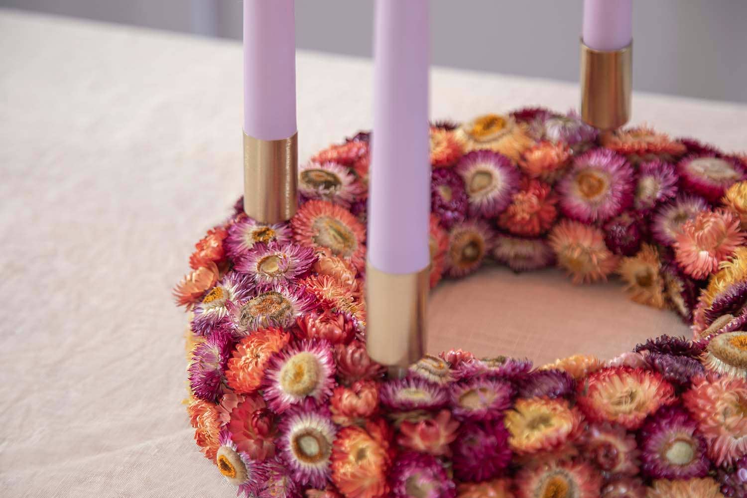 MOUD Home - Wholesale Tapered Candle/Candlestick - Cozy Paraffin Candles - Light Purple - 4 Pcs.2