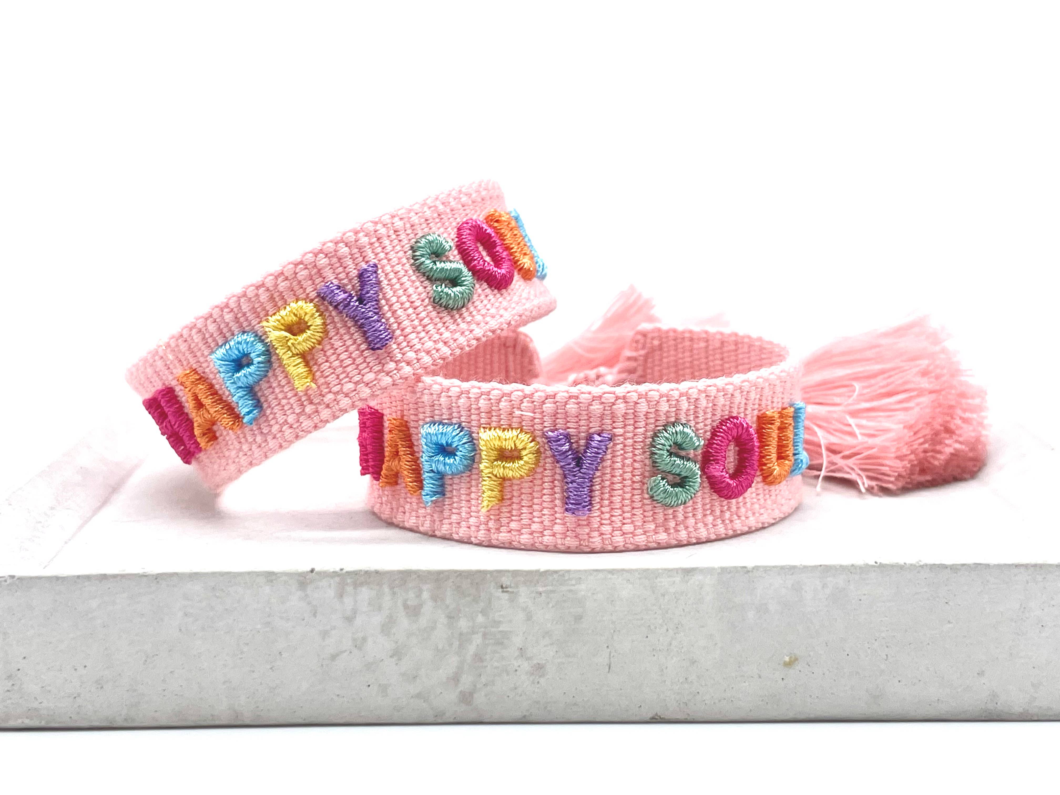 Parsley & Pepper - Wholesale Woven/Braided Bracelet - HAPPY SOUL Statement Bracelet woven, embroidered3