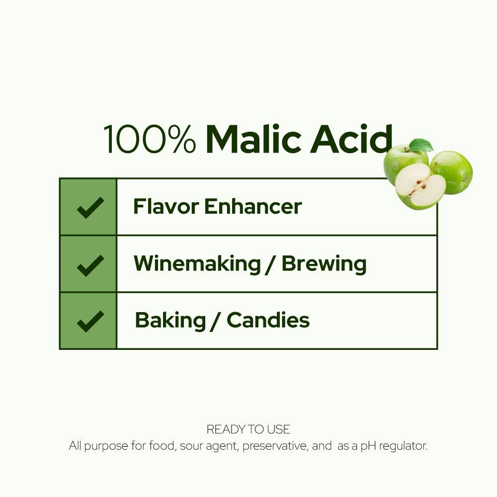 Plant of Life - Wholesale Oral Supplement/Vitamin - Malic Acid 100% Pure Powder | Non-GMO | Candy | Ingredient3