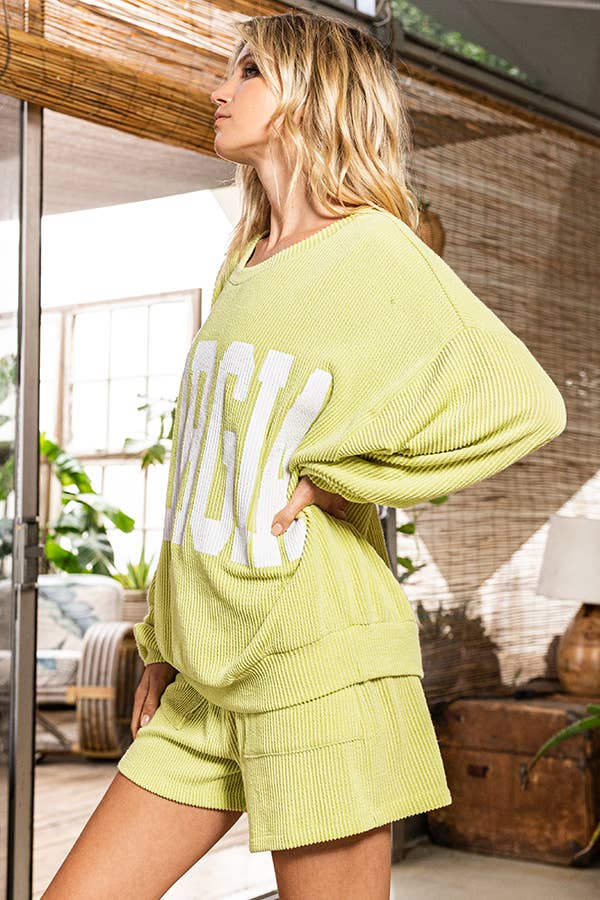 BUCKETLIST INC - Wholesale Graphic Sweatshirt - Women's - T1770C  Georgia Comfy Oversize Graphic Sweatshirt, Gameday28