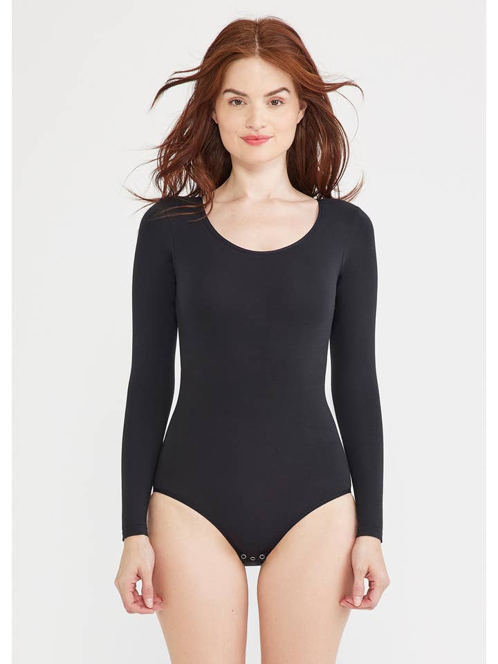 Yummie - Wholesale Bodysuit - Women's - Long Sleeve Shaping Bodysuit - 360Sculptâ„¢ Cotton
